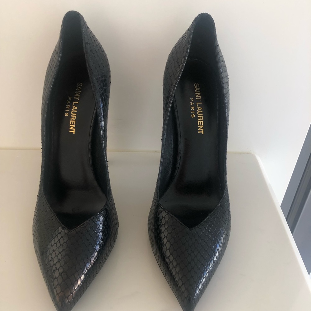 Yves Saint Laurent Black Stilettos